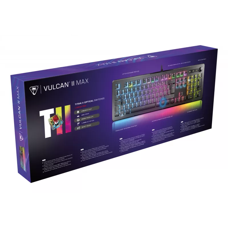 Turtle Beach Vulcan II Max Πληκτρολόγιο Gaming USB QWERTZ Μαύρο