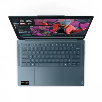 Lenovo Yoga Slim 7 14AKP10 Copilot+ PC AMD Ryzen™ AI 7 350 Laptop 35,6 cm (14 inch) 2.8K 16 GB LPDDR5-SDRAM 512 GB SSD Wi-Fi 7 (802.11be) Windows 11 Home Teal