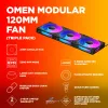 HP OMEN Modular 120mm Ανεμιστήρας - Συσκευασία τριών τεμ. Μαύρο