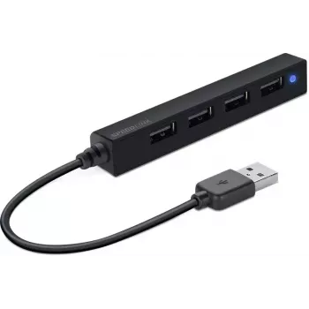 Hub SPEEDLINK SNAPPY λεπτό 480 Mbit/s Μαύρο