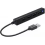 Hub SPEEDLINK SNAPPY λεπτό 480 Mbit/s Μαύρο