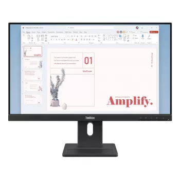 Lenovo ThinkVision E24-40 Monitor, 60,5 cm (23,8 inch), 1920 x 1080 Pixel, Full HD, LCD, 6 ms, μαύρο