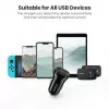Ugreen 50875 φορητός φορτιστής MP4, φορητός υπολογιστής μαύρο Αναπτήρας αυτοκινήτου
