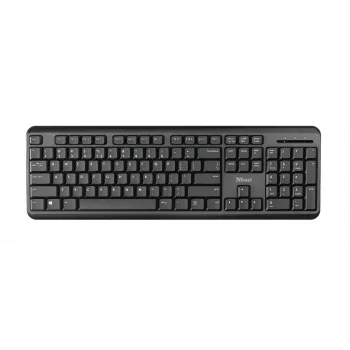 Trust TK-350 Πληκτρολόγιο Office RF Wireless QWERTZ Γερμανικό μαύρο