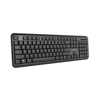 Trust TK-350 Πληκτρολόγιο Office RF Wireless QWERTZ Γερμανικό μαύρο