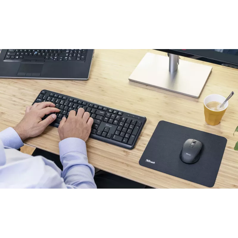 Trust TK-350 Πληκτρολόγιο Office RF Wireless QWERTZ Γερμανικό μαύρο