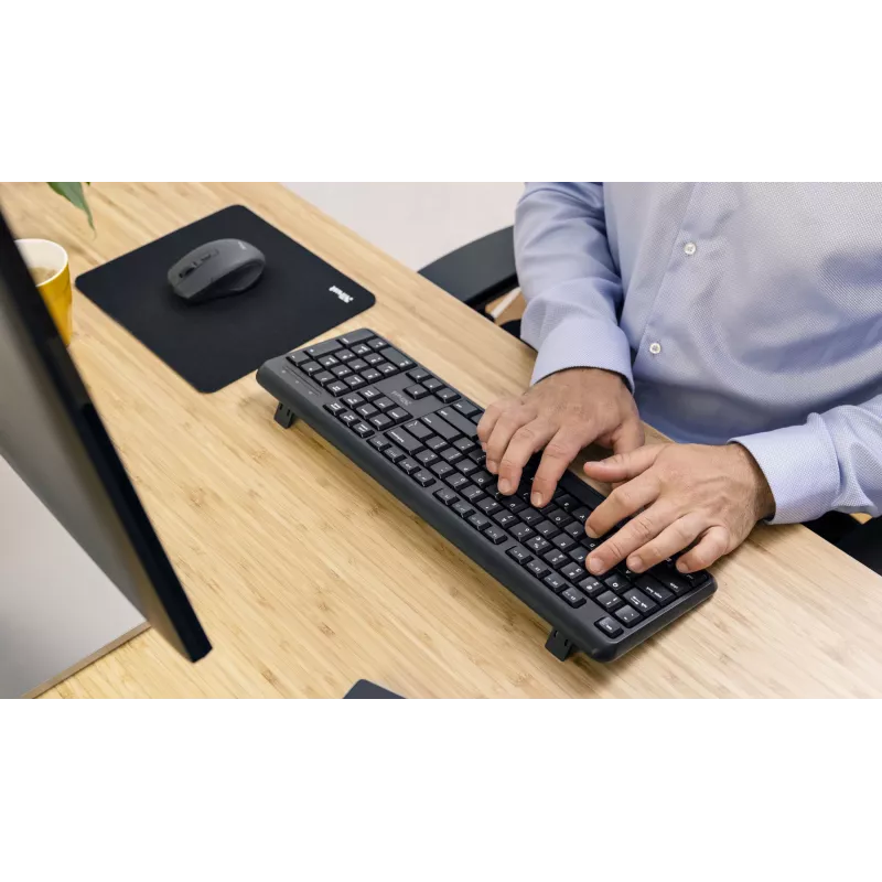 Trust TK-350 Πληκτρολόγιο Office RF Wireless QWERTZ Γερμανικό μαύρο
