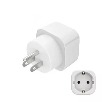 Hama 00223438 προσαρμογέας βύσματος ρεύματος Type B Type C (ευρωπαϊκό βύσμα)+Type F λευκό