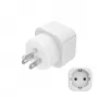 Hama 00223438 προσαρμογέας βύσματος ρεύματος Type B Type C (ευρωπαϊκό βύσμα)+Type F λευκό