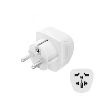 Hama 00223456 προσαρμογέας ρεύματος Type E/F Hybrid Universal λευκό