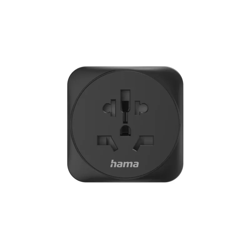 Hama 00223454 προσαρμογέας βύσματος ρεύματος Type E/F Hybrid Universal μαύρο