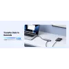 UGREEN 20956A Revodok CM511 διανομέας USB-C 6 σε 1, HDMI, 3x USB-A 3.0, SD/TF, 5 Gbps, ασημί