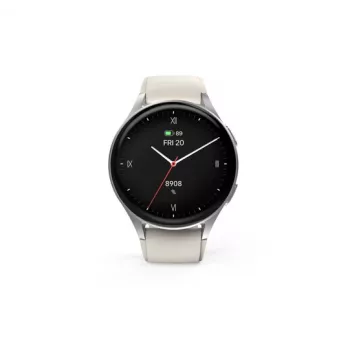Hama Smartwatch 8900 3.35 cm (1.32 ίντσες) AMOLED 42 mm Ψηφιακό 466 x 466 Pixel Οθόνη αφής Ασημί GPS (δορυφορικό)