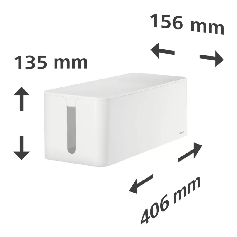 Hama 00221011 Κουτί καλωδίων Universal Κουτί καλωδίων Λευκό