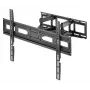 Manhattan Βάση Τοίχου TV & Monitor Full Motion 1 οθόνη 37-65 Μαύρο VESA 100x100 έως 600x400mm Max 40kg