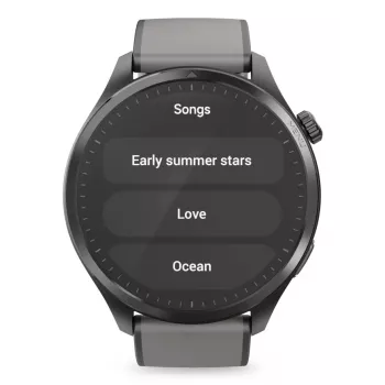 Hama 9000 3,63 cm (1,43 ίντσες) AMOLED 52 mm ψηφιακή οθόνη αφής ανθρακί GPS (δορυφορικό)