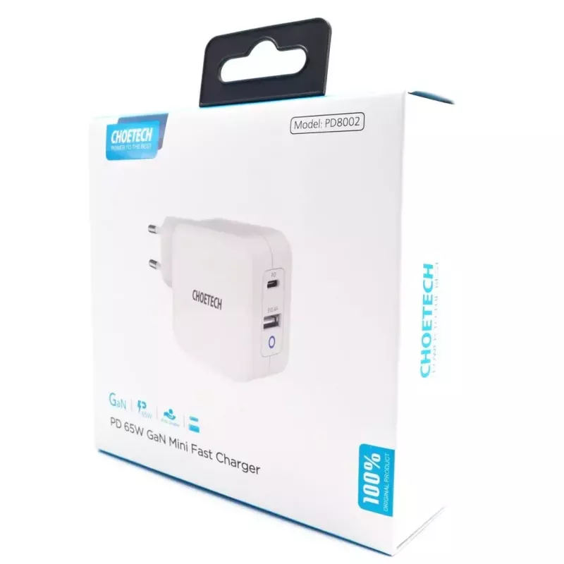 Φορτιστής εσωτερικού χώρου Choetech PD8002 universal λευκό
