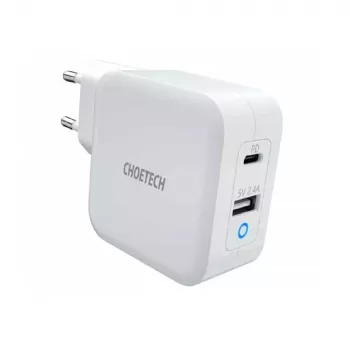 Φορτιστής εσωτερικού χώρου Choetech PD8002 universal λευκό