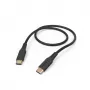 Εύκαμπτο καλώδιο USB Hama USB 2.0 1,5 m USB C μαύρο
