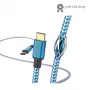 Ανακλαστικό καλώδιο USB Hama USB 2.0 1,5 m USB C μπλε