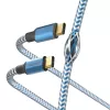 Ανακλαστικό καλώδιο USB Hama USB 2.0 1,5 m USB C μπλε