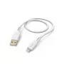 Εύκαμπτο καλώδιο Hama 1,5 m λευκό Lightning σε USB A 2,4 A