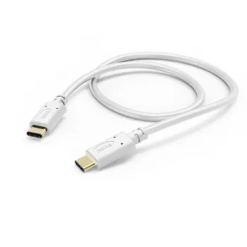 Καλώδιο φόρτισης Hama, USB-C - USB-C, 1,5 m, λευκό