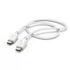 Καλώδιο φόρτισης Hama, USB-C - USB-C, 1,5 m, λευκό