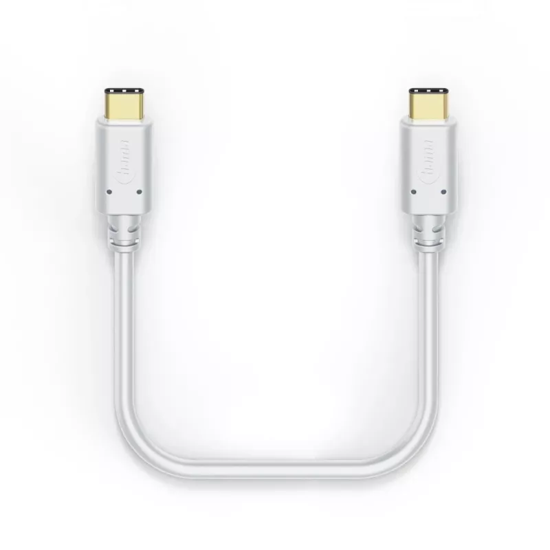 Καλώδιο φόρτισης Hama, USB-C - USB-C, 1,5 m, λευκό