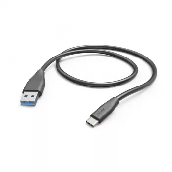 Καλώδιο USB Hama 00201595 USB 2.0 1,5 m USB A USB C μαύρο