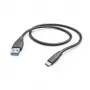 Καλώδιο USB Hama 00201595 USB 2.0 1,5 m USB A USB C μαύρο