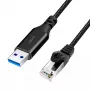Καλώδιο δικτύου LogiLink CU0404 RJ-45 Cat6 5 m μαύρο
