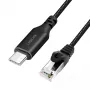 Καλώδιο δικτύου LogiLink CU0410 RJ-45 Cat6 1 m μαύρο