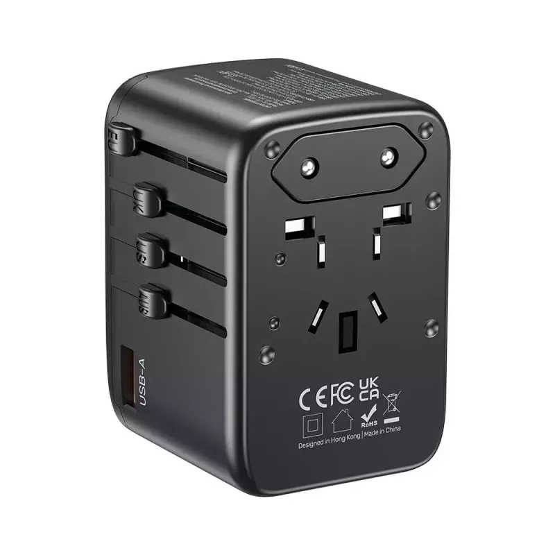Προσαρμογέας ταξιδιού UNITEK P1122ABK01 Universal μαύρο Type C G I