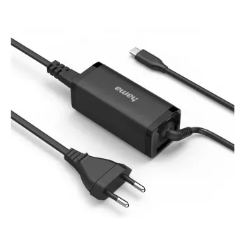 Hama 00200023 τροφοδοτικό 65W μαύρο εσωτερικού χώρου για φορητό υπολογιστή