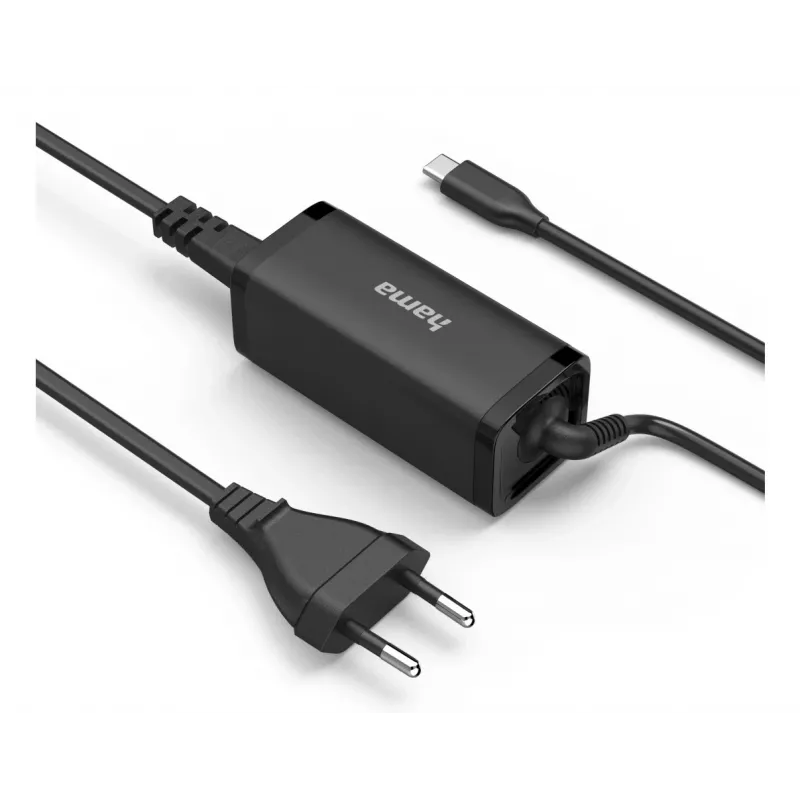 Hama 00200023 τροφοδοτικό 65W μαύρο εσωτερικού χώρου για φορητό υπολογιστή