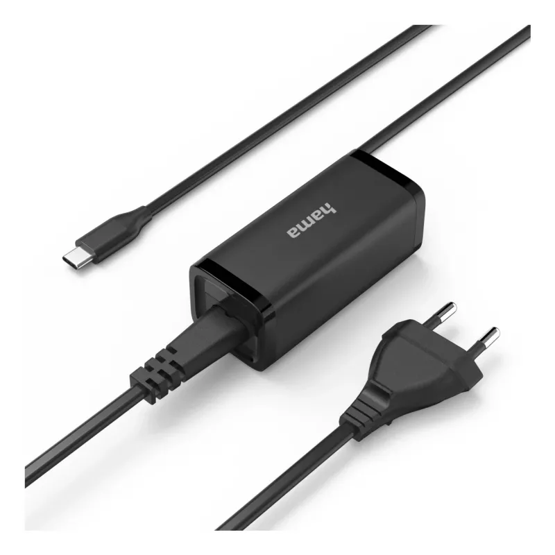 Hama 00200023 τροφοδοτικό 65W μαύρο εσωτερικού χώρου για φορητό υπολογιστή