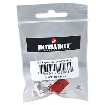 Intellinet Keystone Jack, Cat6, UTP, LSA, κόκκινο