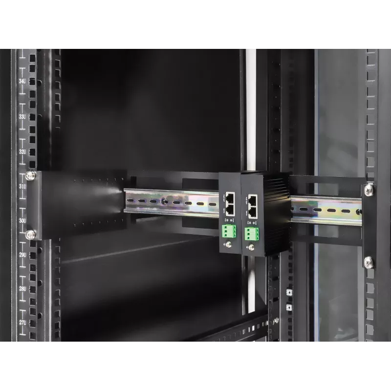 Ράγα rack Intellinet 716345 μαύρο αλουμίνιο 487 mm x 210 mm x 89 mm