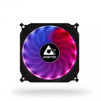Chieftec CF-1225RGB Σύστημα ψύξης υπολογιστή Ανεμιστήρας κουτιού υπολογιστή 12 cm Μαύρος