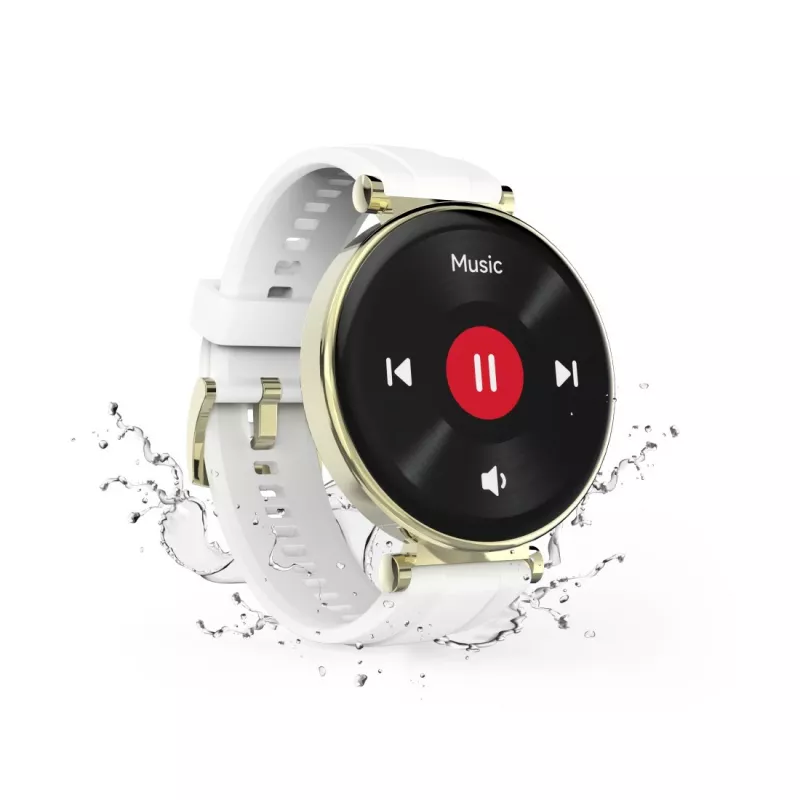 Hama 7000 Smartwatch, 1,32 ίντσες AMOLED, Gold (00178622)