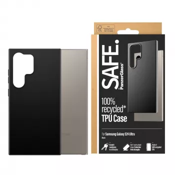 Θήκη TPU PanzerGlass SAFE Samsung Galaxy S24 Ultra Μαύρη Διάφανη Προστασία