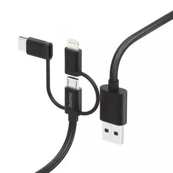 Hama 00201536 Καλώδιο USB USB 2.0 1,5 m USB A USB C Μαύρο