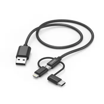 Hama 00201536 Καλώδιο USB USB 2.0 1,5 m USB A USB C Μαύρο