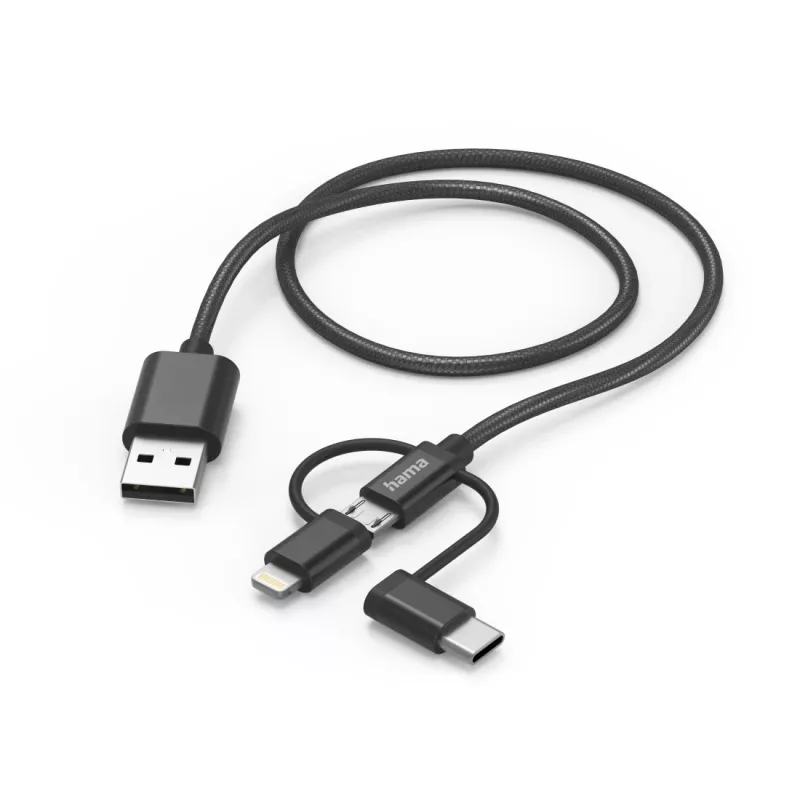 Hama 00201536 Καλώδιο USB USB 2.0 1,5 m USB A USB C Μαύρο