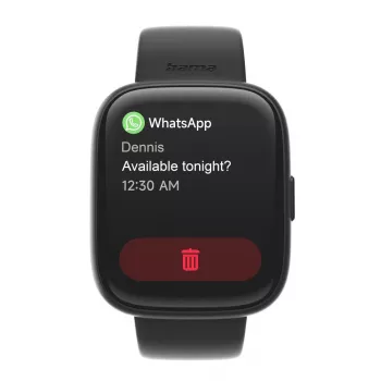 Smartwatch HAMA 4000 square μαύρο — HAMA 4000 square, μαύρο Smartwatch
