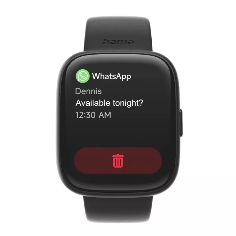 Smartwatch HAMA 4000 square μαύρο — HAMA 4000 square, μαύρο Smartwatch