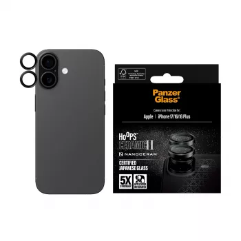 προστασία κάμερας PanzerGlass Hoops Ceramic II για iPhone 17 16 16 Plus ανθεκτικό σε γρατσουνιές ανθεκτικό σε κραδασμούς