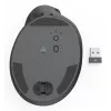 Hama 00173092 EWM-600R εργονομικό κάθετο ποντίκι, για δεξιόχειρες, ασύρματο 2,4 GHz + Bluetooth, πολλών συσκευών, οπτικό 1600 DPI, επαναφορτιζόμενο, μαύρο