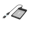 Hama 00200760 θήκη μονάδας αποθήκευσης 2,5 ιντσών (6,4 cm), SATA 6 Gb/s, USB 3.2 Gen 1, μαύρη